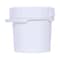 Vestil 2 Gal Trash Can Lid, White, Polyethylene, 10.2 / 11.25 W/Dia PAIL-SCR-35-W - alternate 5